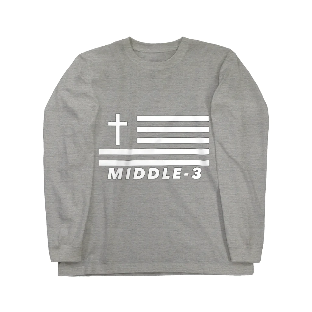 Middle-3のMiddle-3 ロングスリーブTシャツ