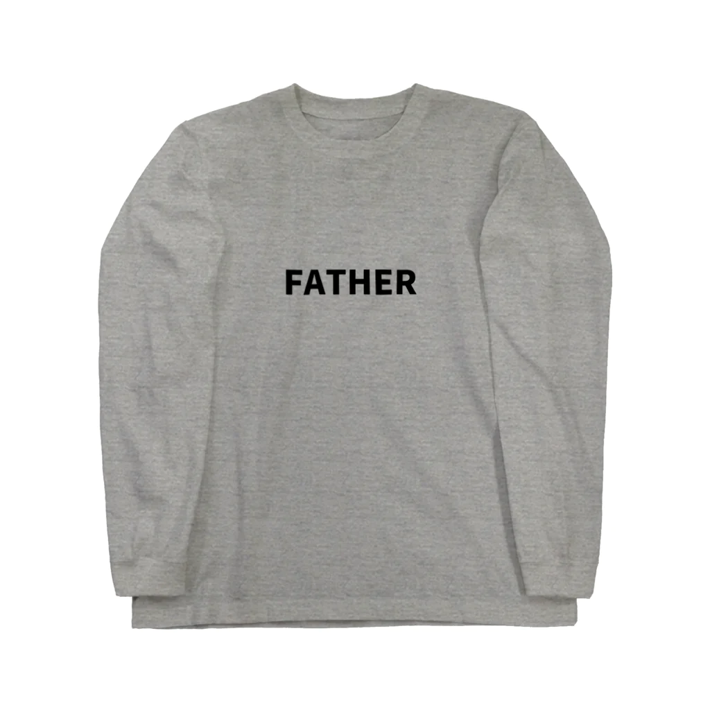 にじマンのFATHER(黒文字) ロングスリーブTシャツ