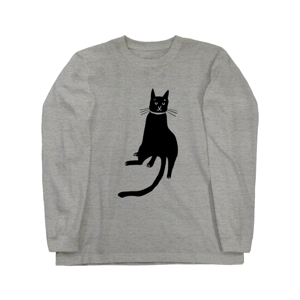 minoriの黒猫 ロングスリーブTシャツ