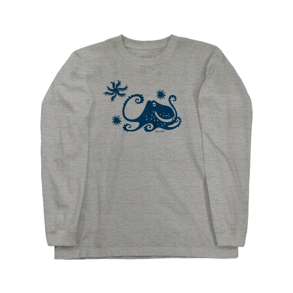 oba:obaの蒼い蛸 Long Sleeve T-Shirt