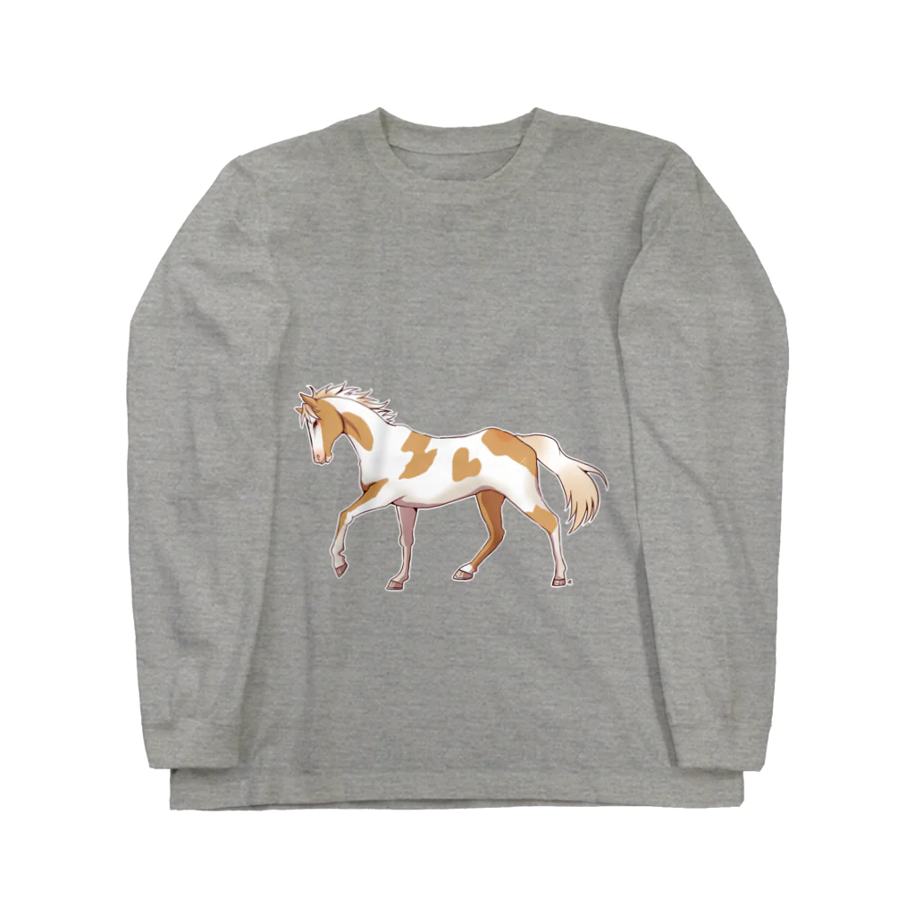 SWのぶち毛の馬 Long Sleeve T-Shirt