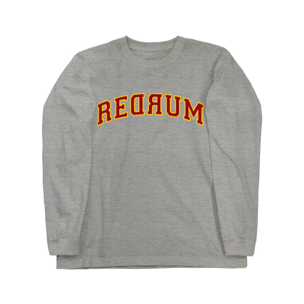 shoppのREDRUM 灰×ボルドー ロングスリーブTシャツ