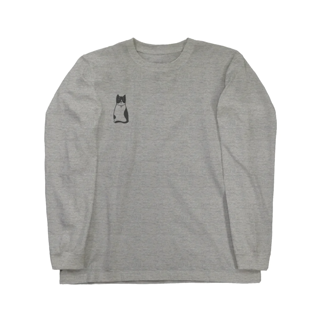 illust.nulのハチワレ猫のフィガロ Long Sleeve T-Shirt