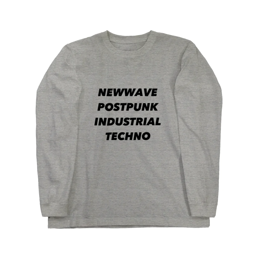 lawi0cir boutiqueのNEWWAVE POSTPUNK INDUSTRIAL TECHNO Long Sleeve T-Shirt