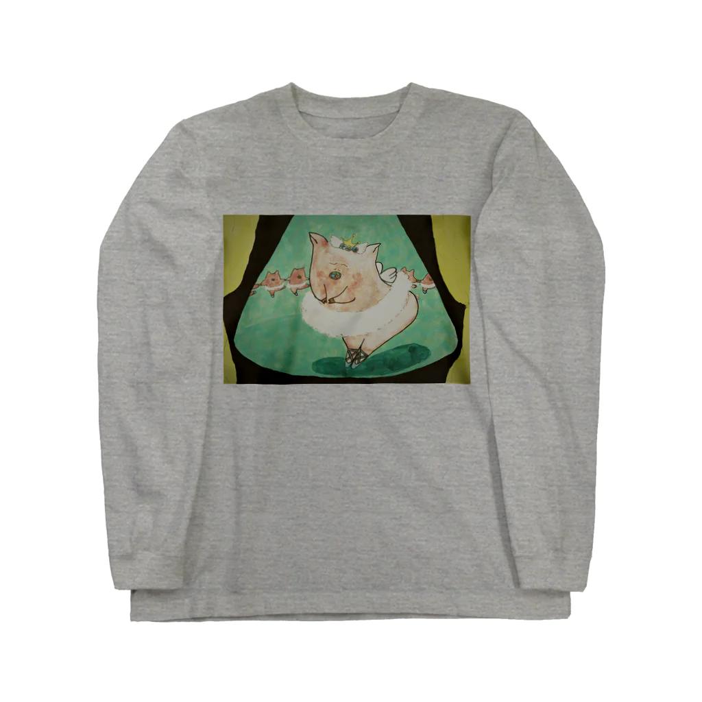 花と雲のバレリーナドロシー Long Sleeve T-Shirt