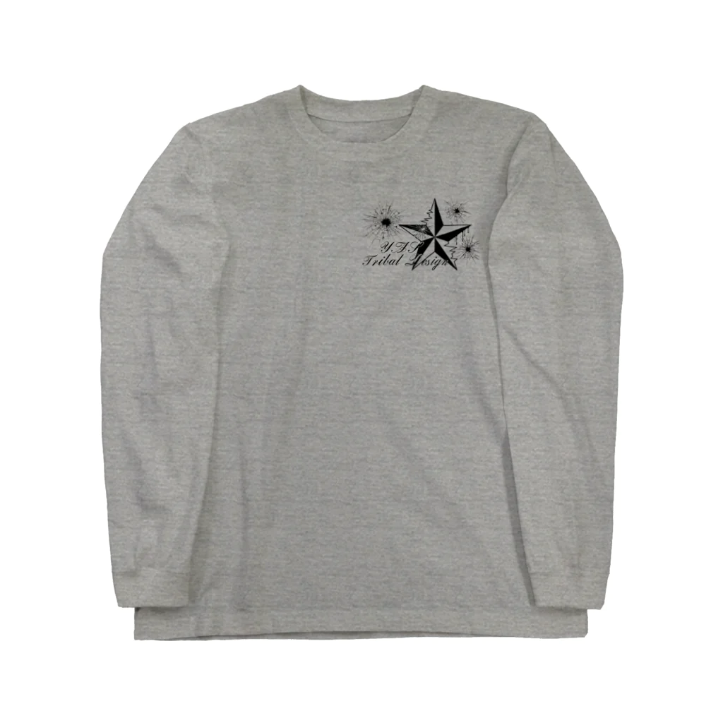 YASのハムサハンド（黒） Long Sleeve T-Shirt