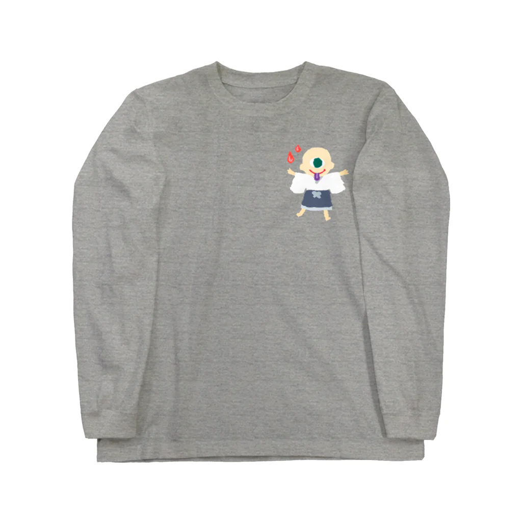 おばけ商店のおばけTシャツ＜一つ目小僧＞ Long Sleeve T-Shirt