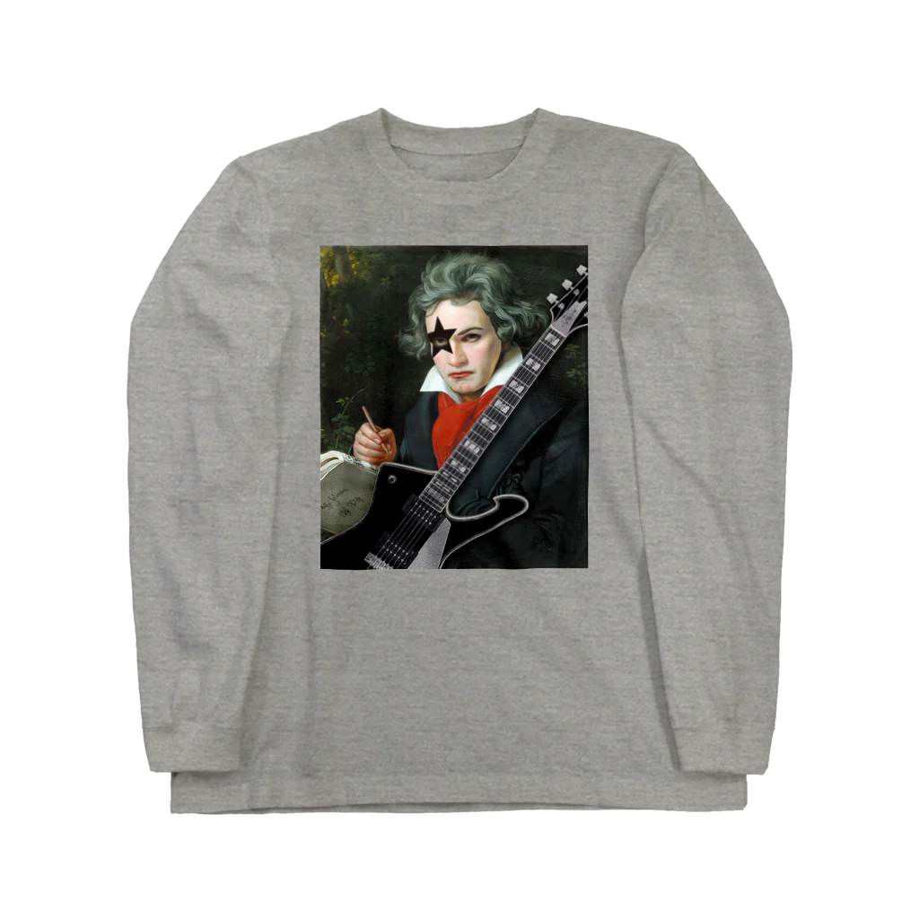 MOTU_Designのベートーヴェン×ロック　 Beethoven Long Sleeve T-Shirt