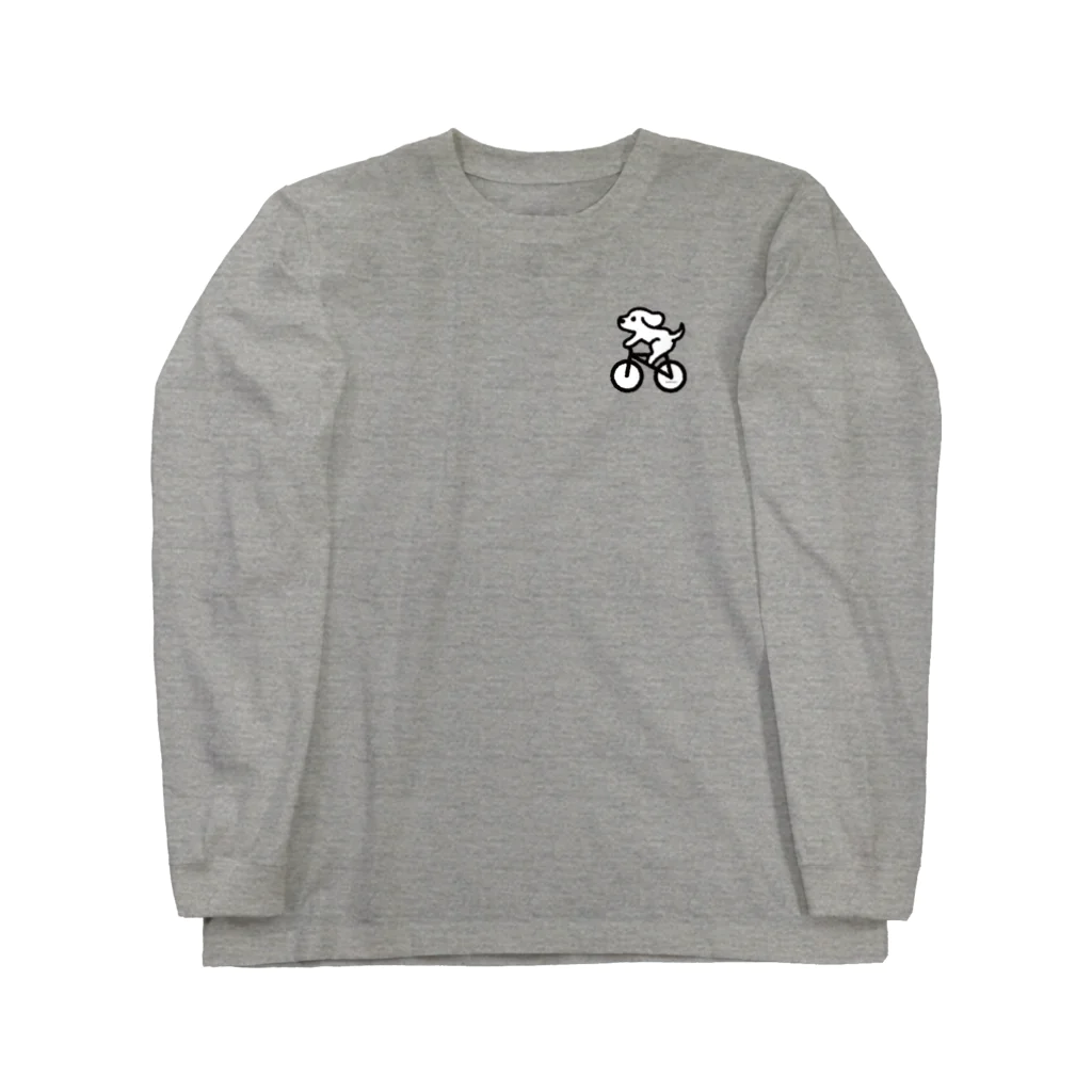 かめつるのわんこ自転車にのる Long Sleeve T-Shirt