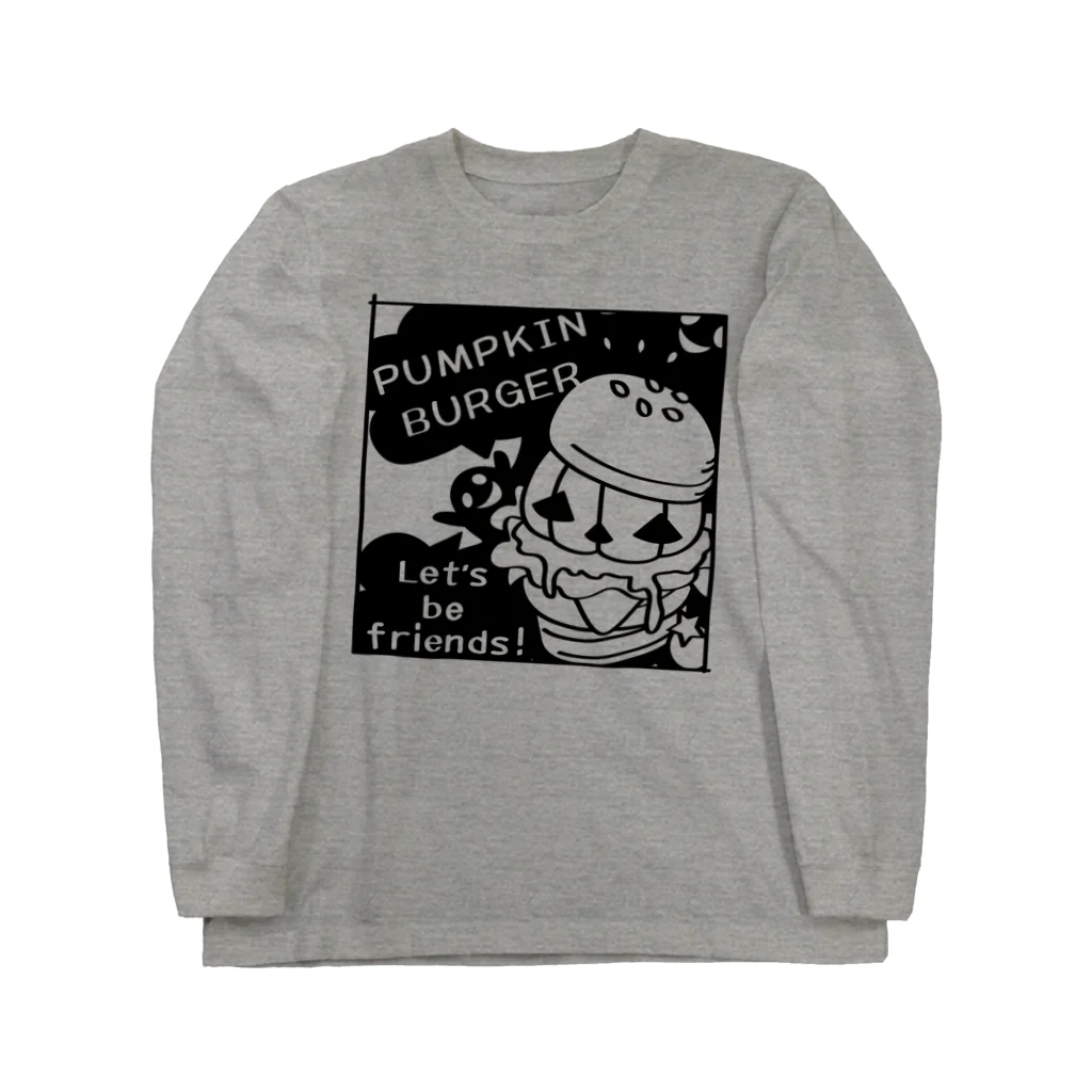 イラスト MONYAAT のGz かぼちゃバーガーＤ Long Sleeve T-Shirt