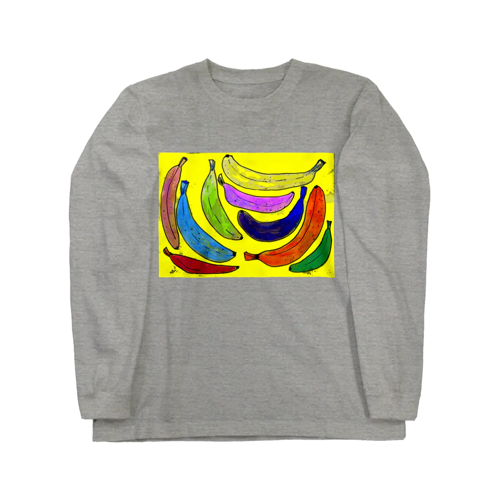 masakoのカラフルばなーぬ Long Sleeve T-Shirt