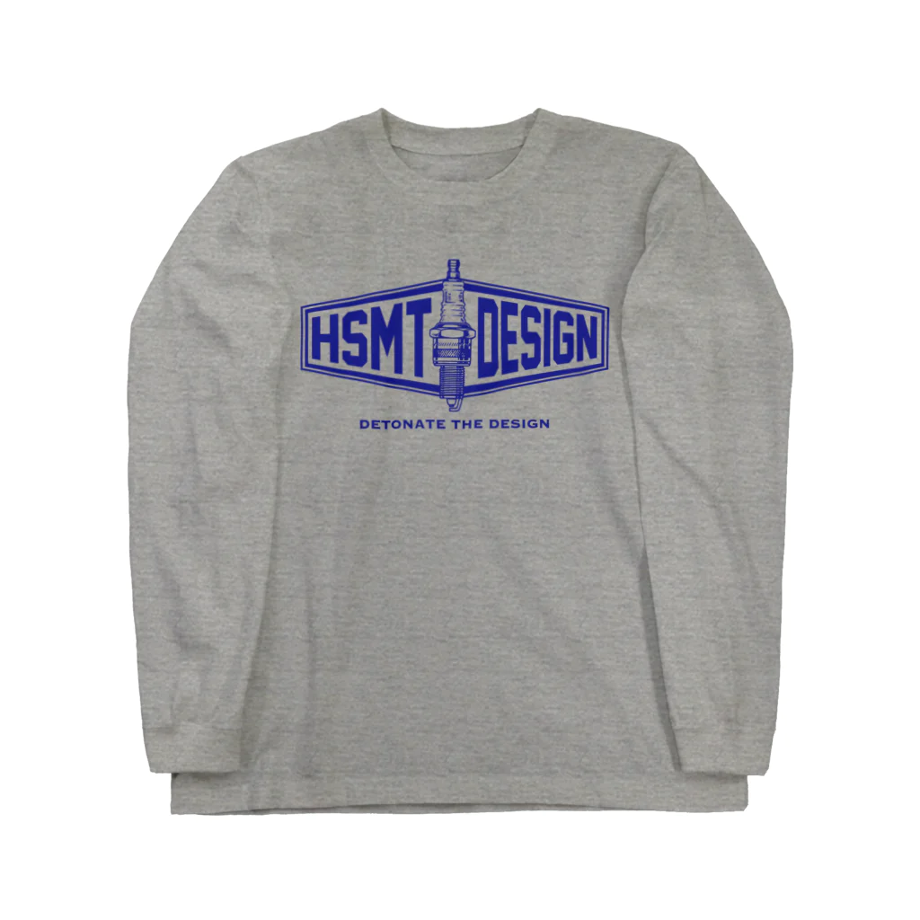 HSMT design@NO SK8iNGのHSMT design PLUG BLUE ロングスリーブTシャツ