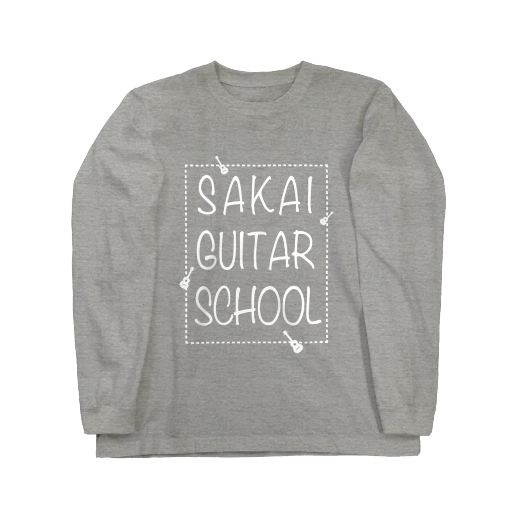 TACAのグッズ売り場のSAKAI GUITAR SCHOOL 白文字 ロングスリーブTシャツ