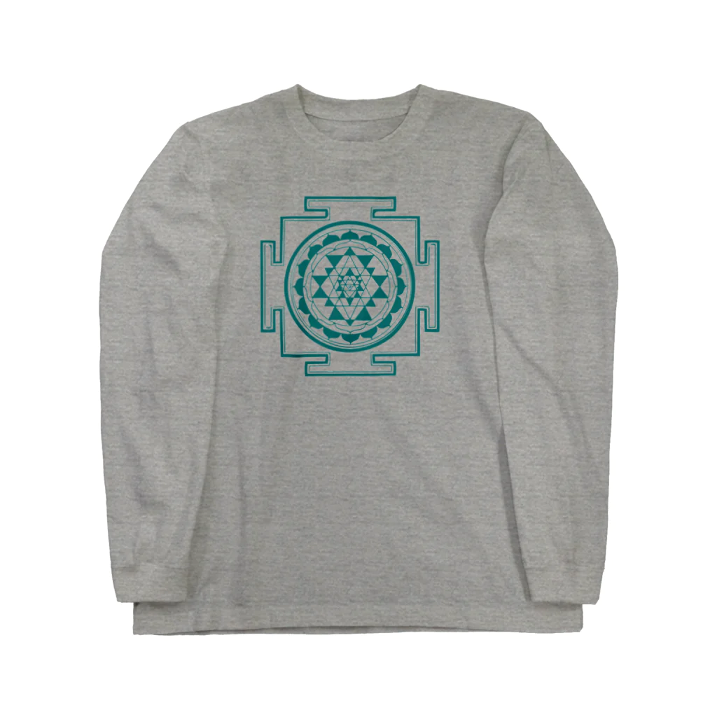 369 Ancient Designsの曼陀羅シリーズ#1 ロングスリーブTシャツ