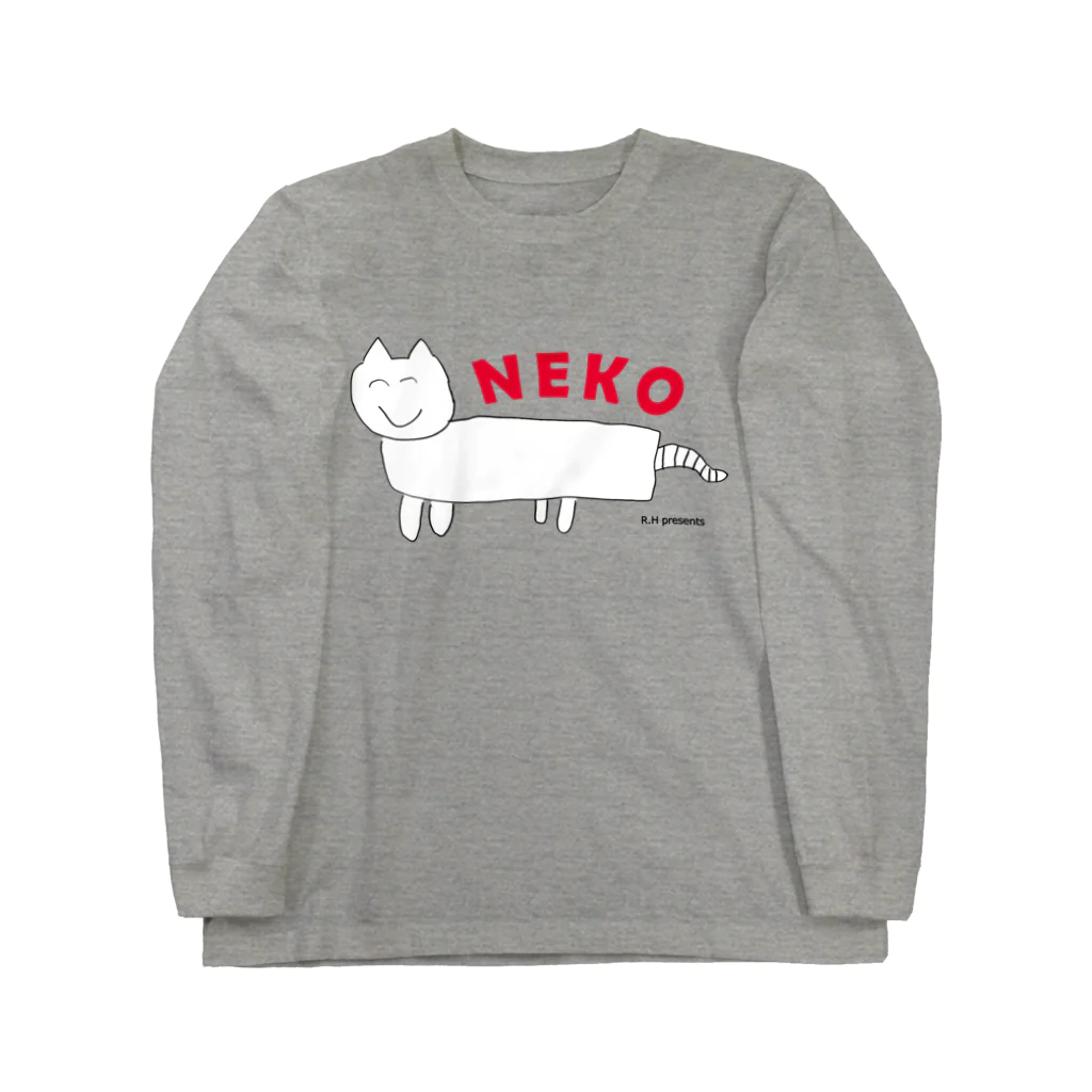 ぞうちゃんショップのねこ（小2） ロングスリーブTシャツ