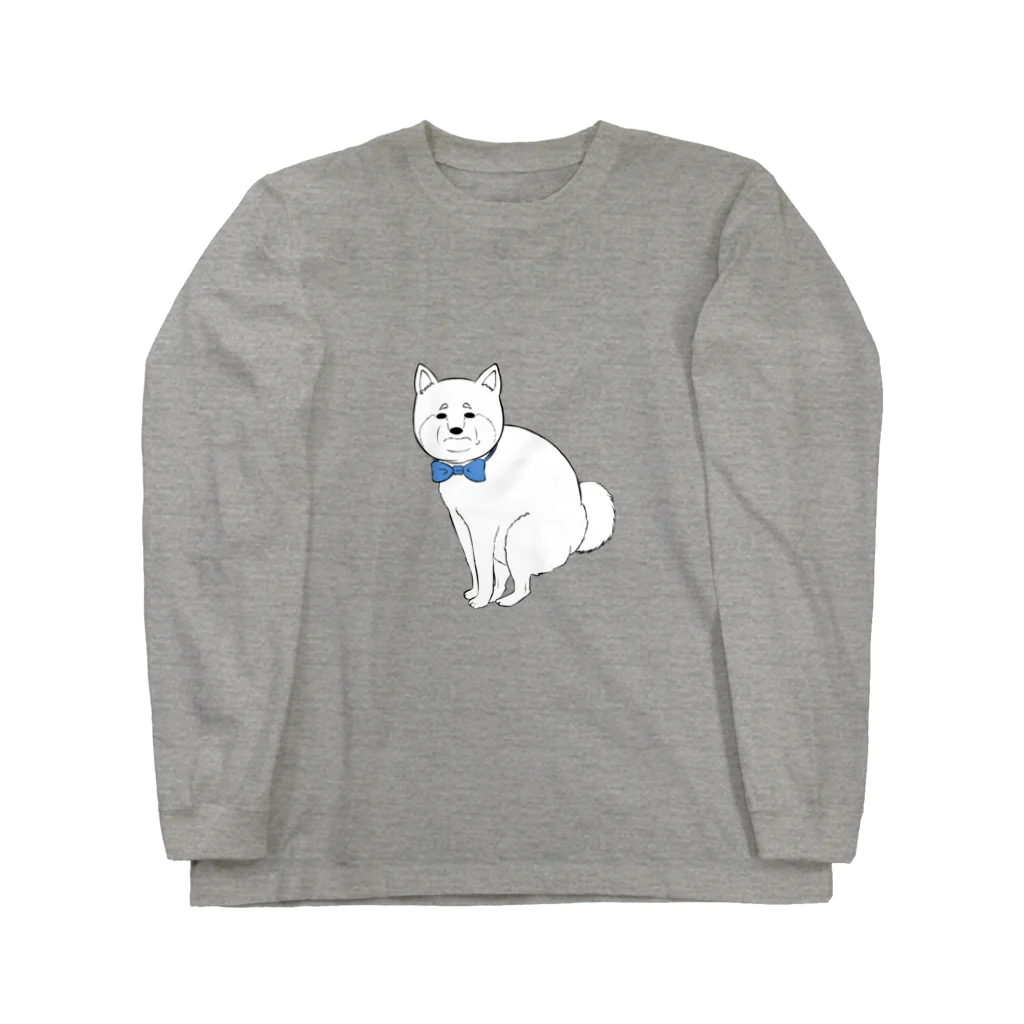 ずんだSUZURI店の柴犬おじさん ロングスリーブTシャツ