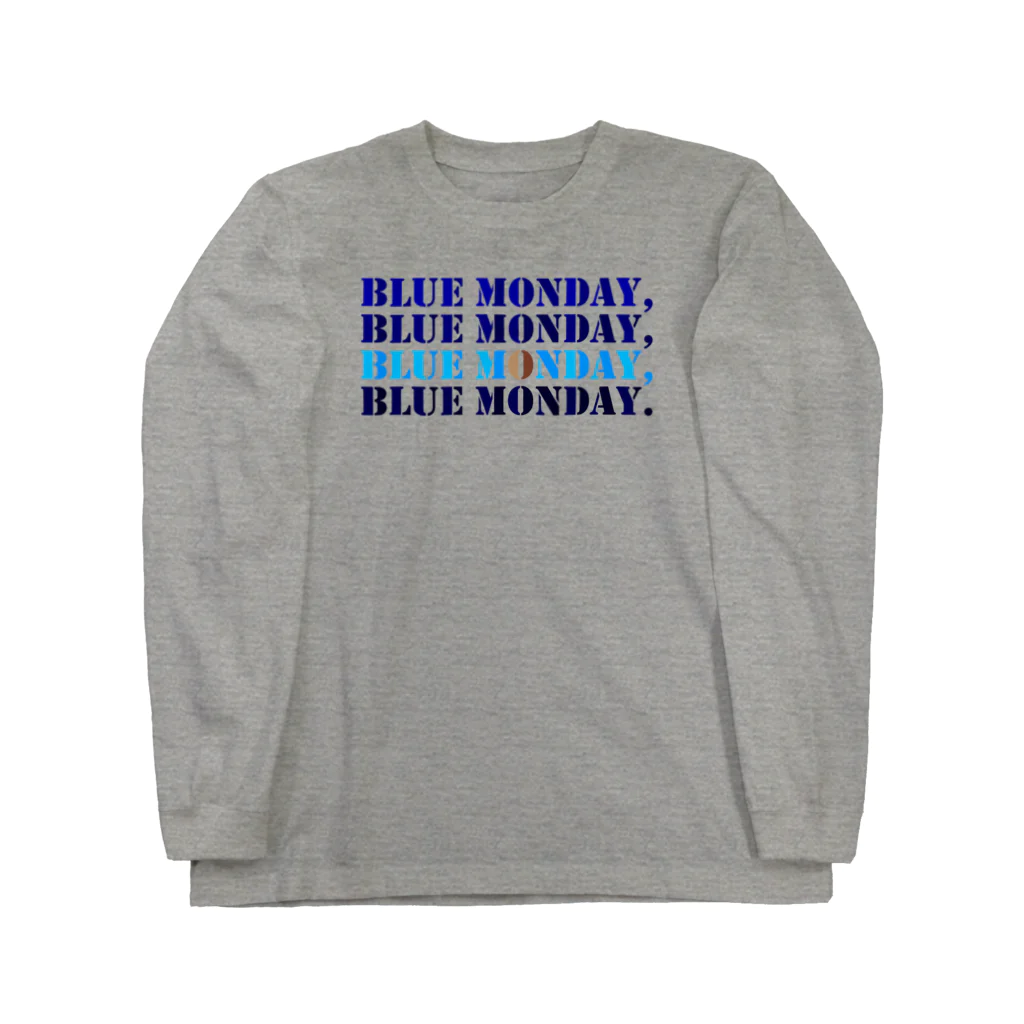 EulazuliのBlue Monday ロングスリーブTシャツ