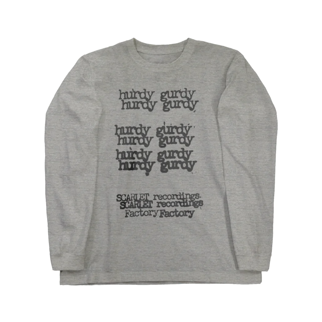 SCARLET recordings FactoryのCheap gurdy Black ロングスリーブTシャツ