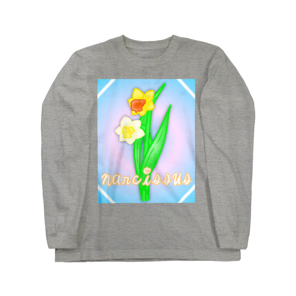 Lily bird（リリーバード）のnarcissus 水仙 Long Sleeve T-Shirt