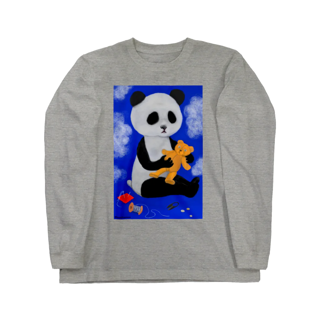 Washiemon and Ai-chan's ShopのPANDA No.2 Long Sleeve T-Shirt