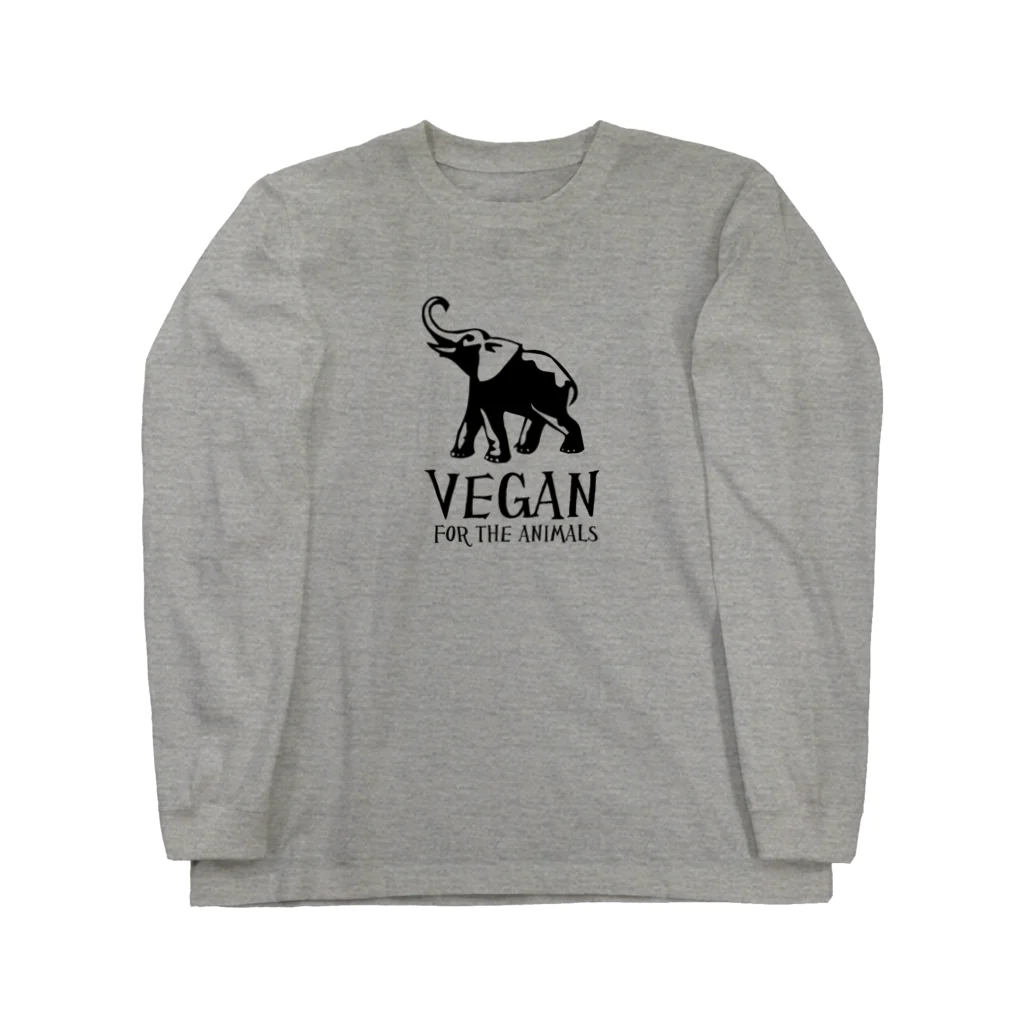 VEGAN SHOP FREEのVEGAN FOR THE ANIMALS ロングスリーブTシャツ