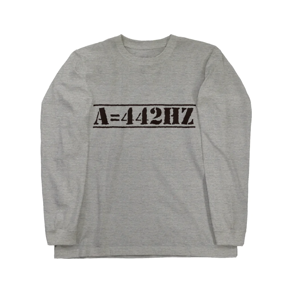 173H Designのピッチ442HzB ロングスリーブTシャツ