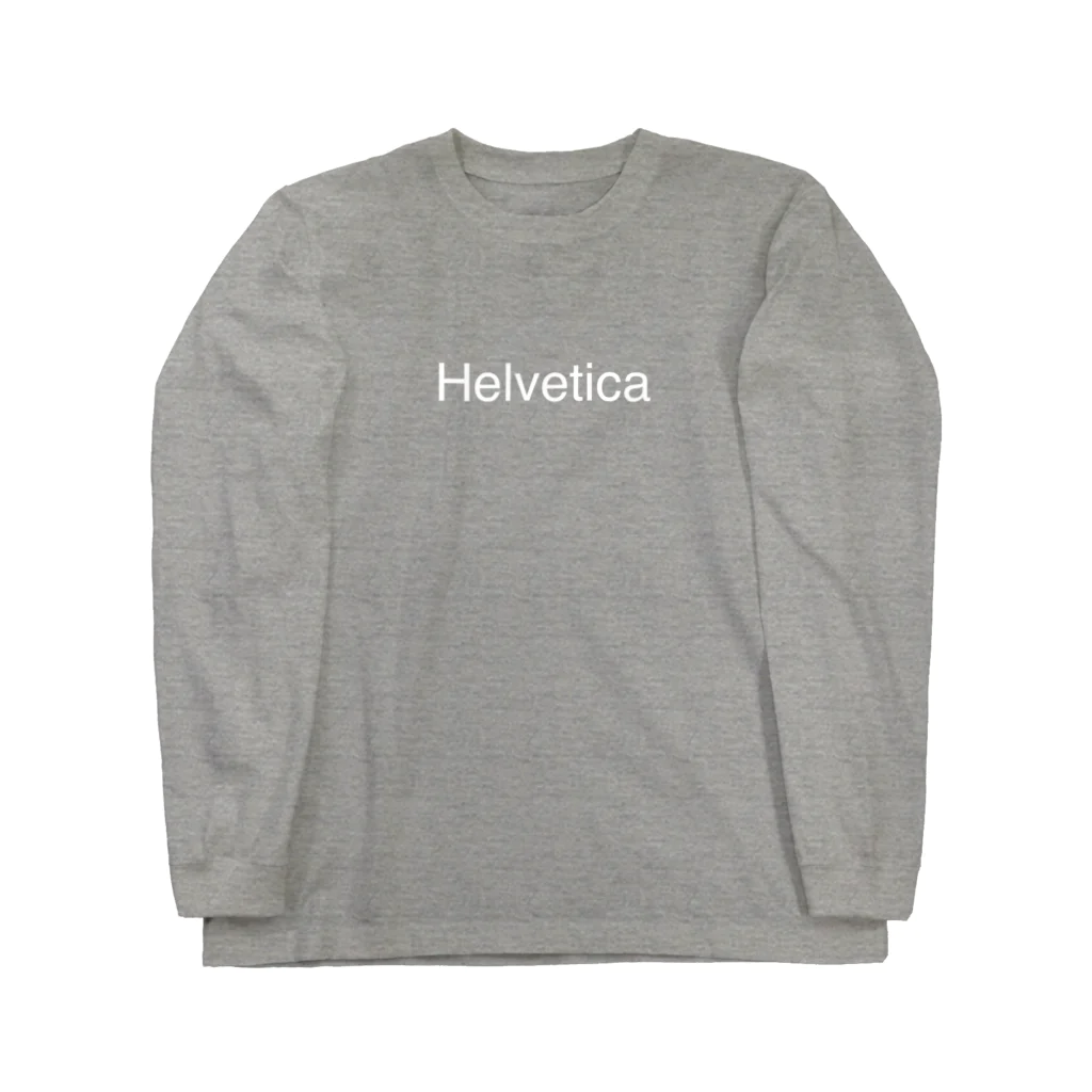 agobartのHelvetica ロングスリーブTシャツ