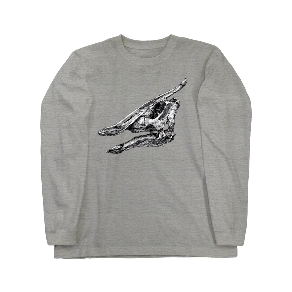 segasworksのサウロロフスの頭の骨 Long Sleeve T-Shirt