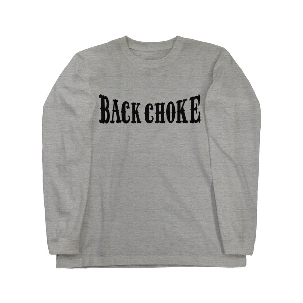 コノデザインのBack choke 黒ロゴ ロングスリーブTシャツ