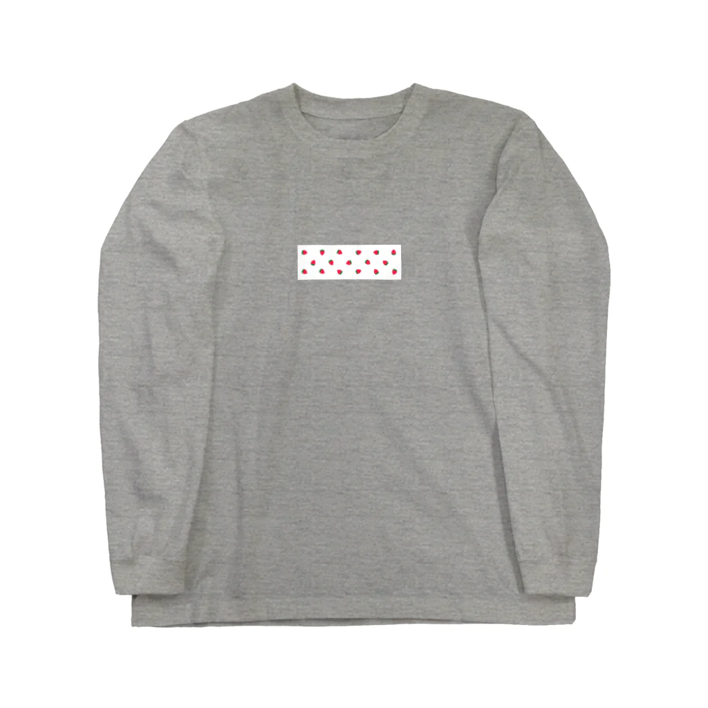 霊臨(TAMARIN)のいちごのボックスロゴ Long Sleeve T-Shirt