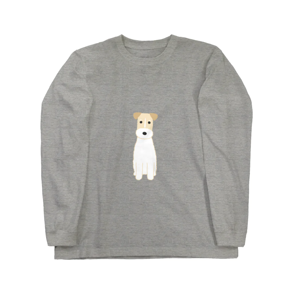 ゆいたっく／犬イラストのワイヤーフォックステリア Long Sleeve T-Shirt