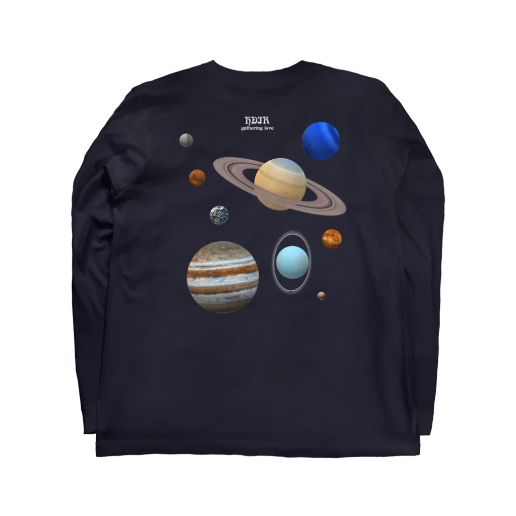 HDIR gathering love のTHE MOON -solar system- ロングスリーブTシャツの裏面