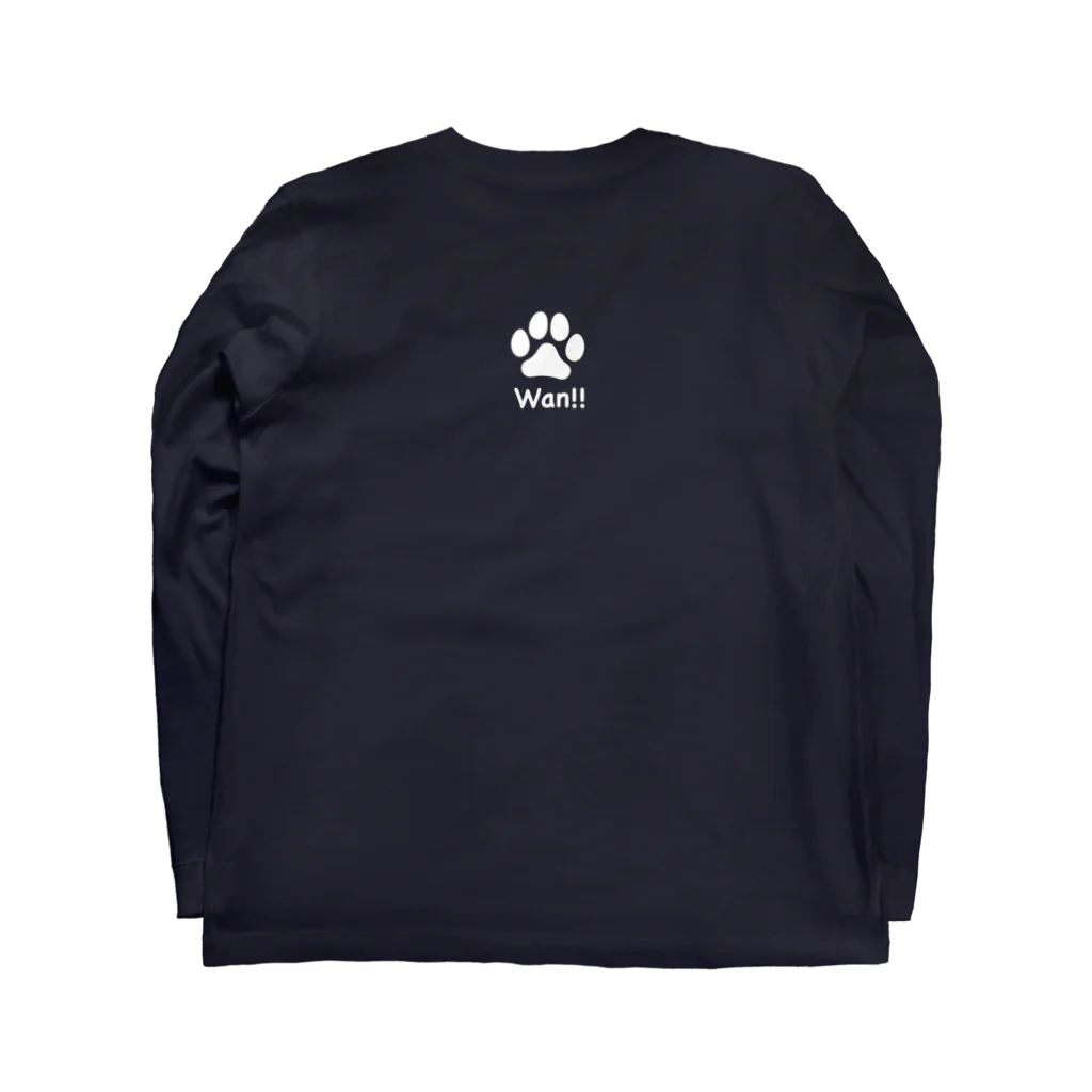 bow and arrow の柴犬 ロングスリーブTシャツの裏面