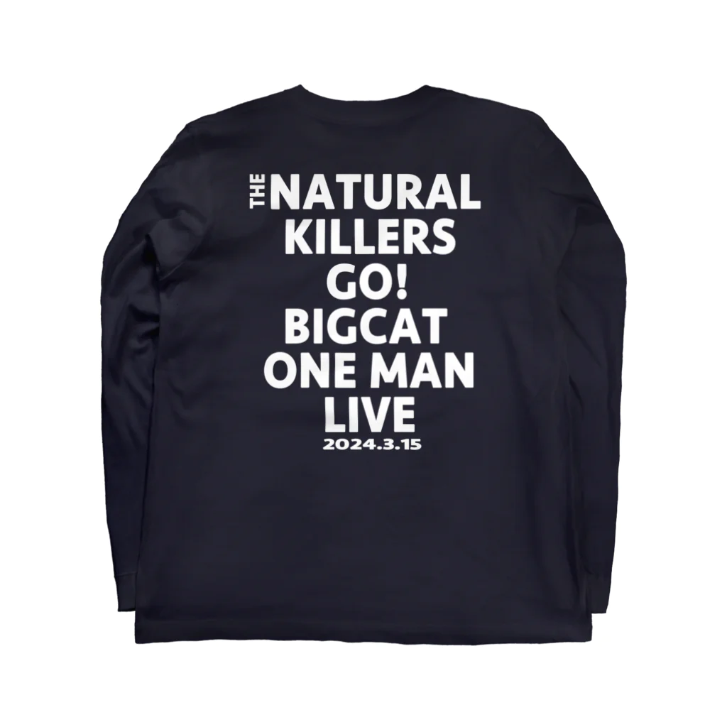 THENATURALKILLERSオンデマンドのBIGCAT応援宣伝グッズ　文字色白 Long Sleeve T-Shirt :back