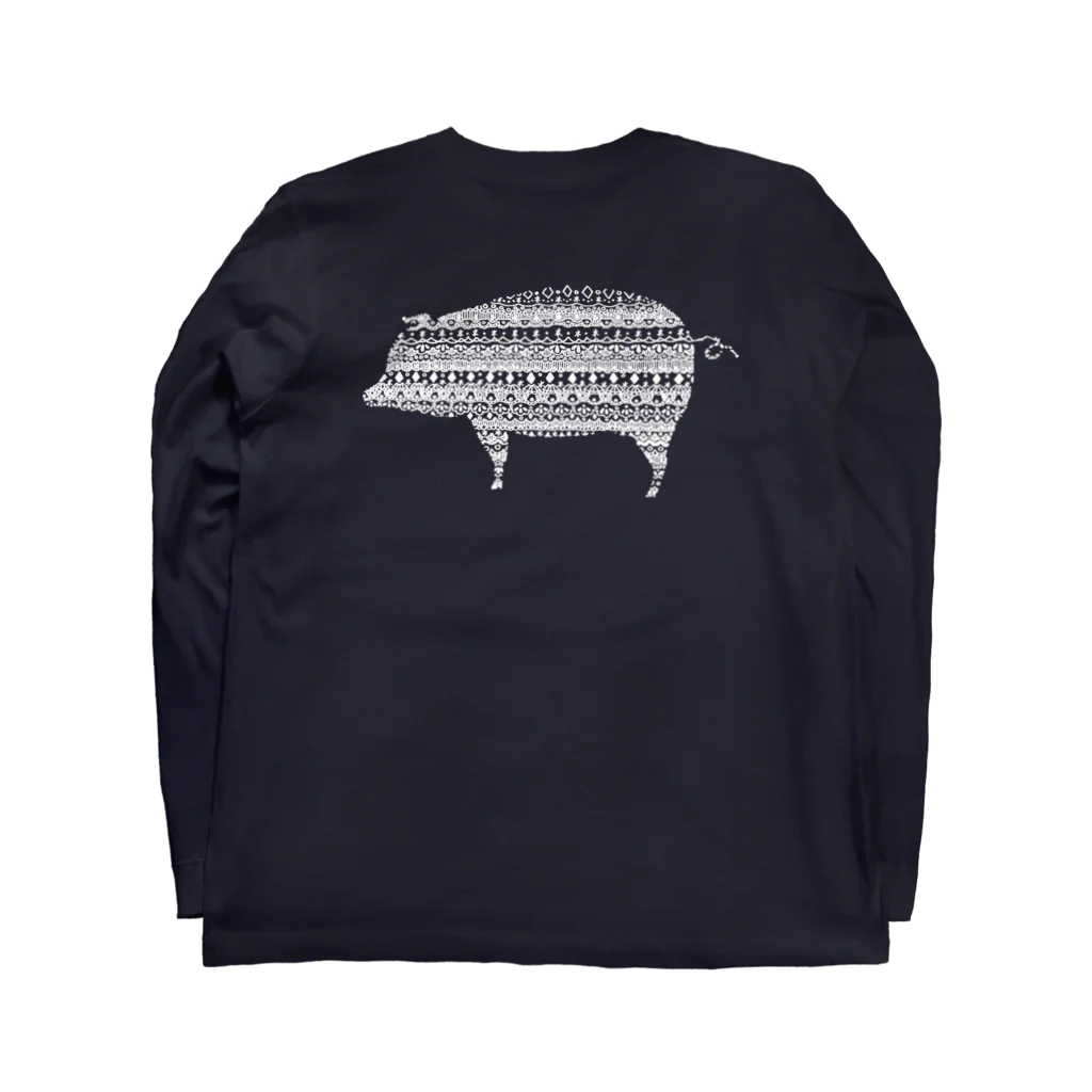 新谷べにのブタ白＋ Long Sleeve T-Shirt :back