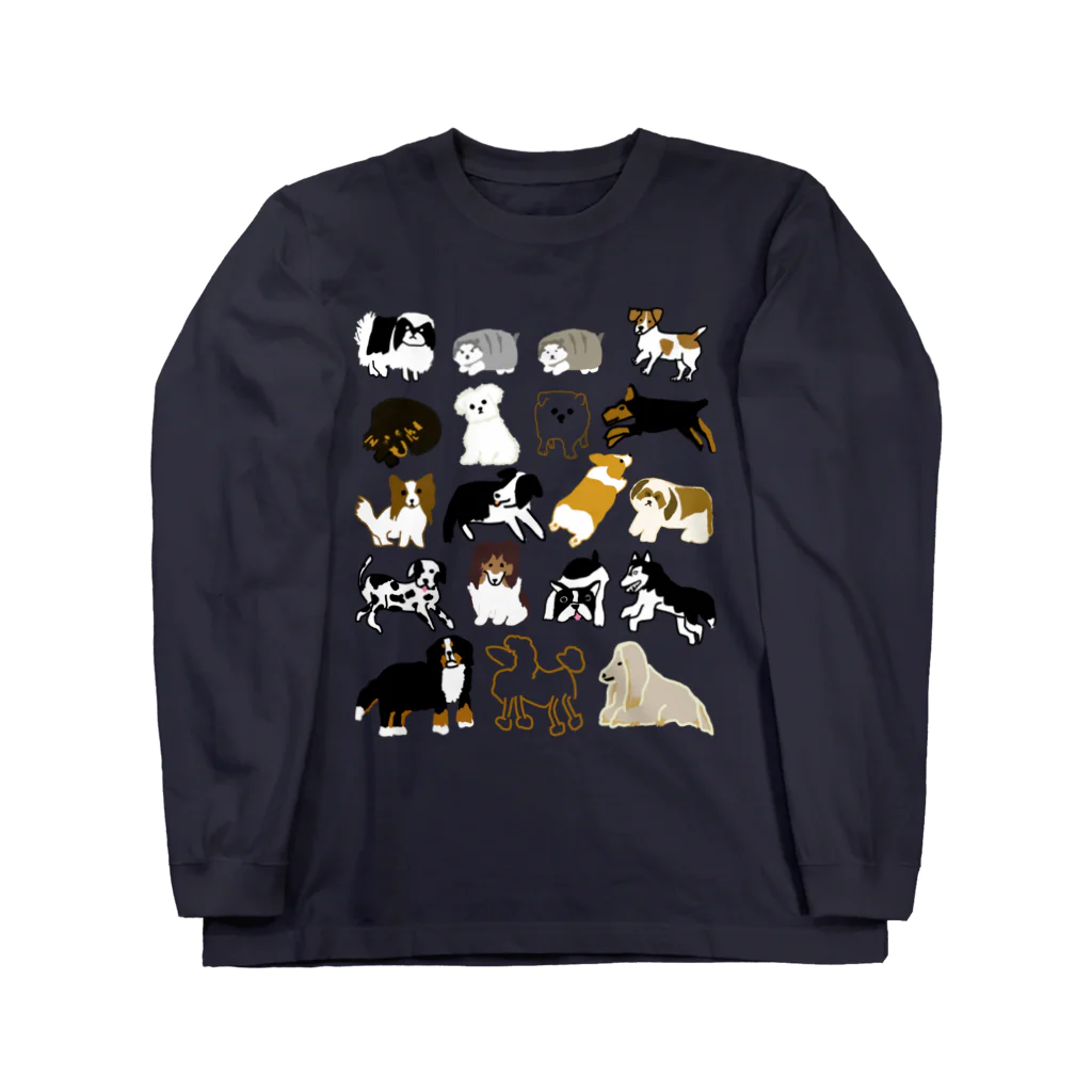 いきものや　のの（別館）のいぬたくさん Long Sleeve T-Shirt