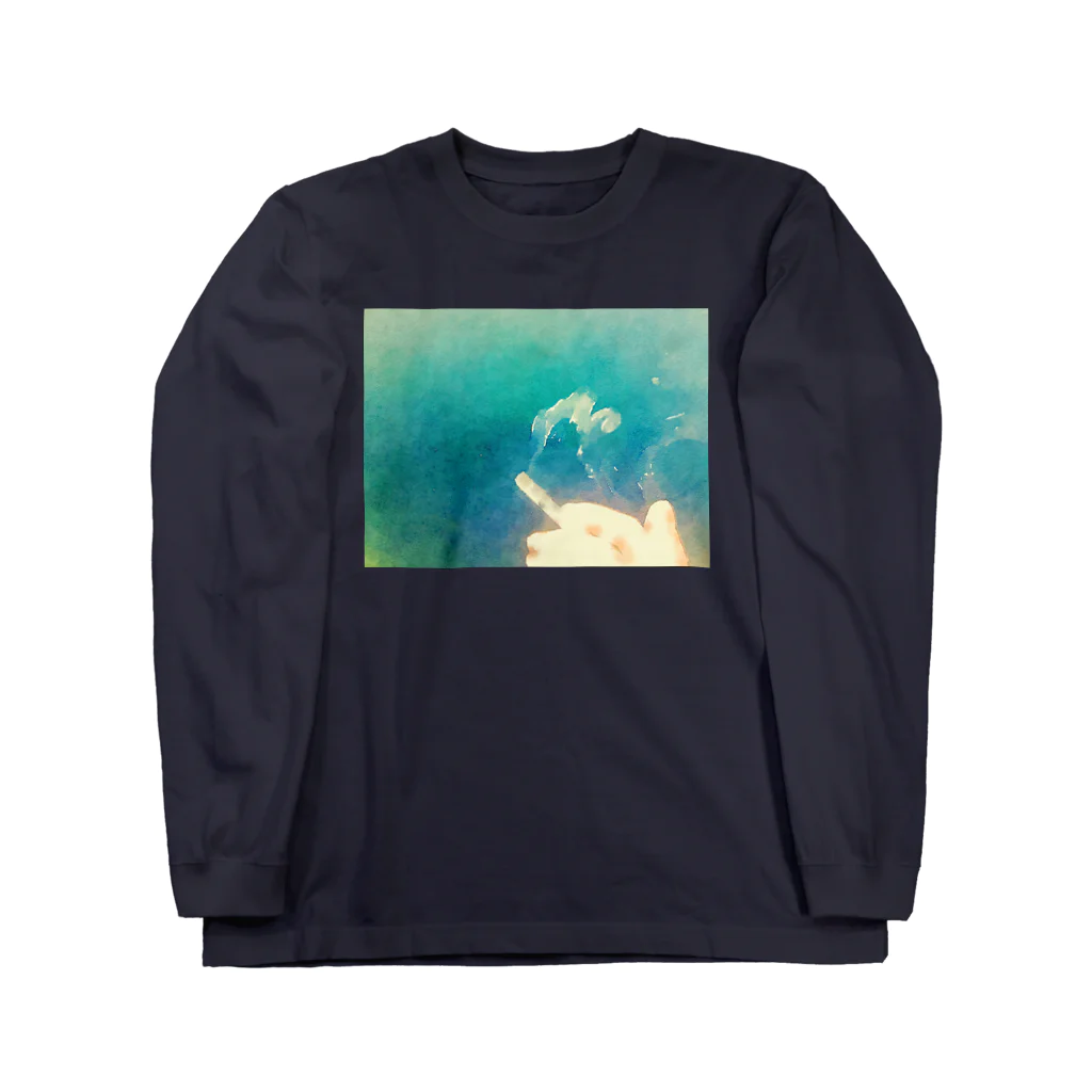 ベランダ喫煙部の喫煙C Long Sleeve T-Shirt