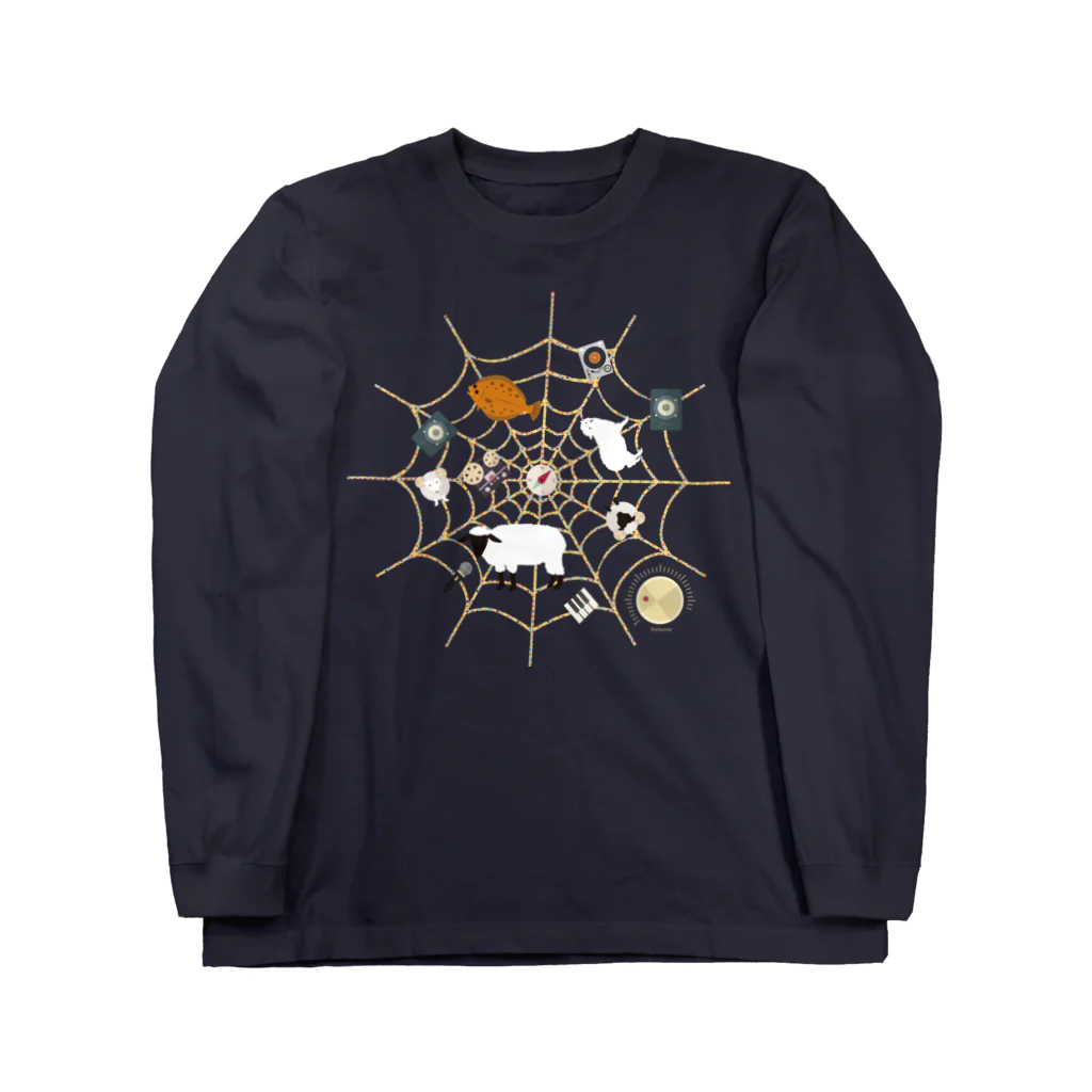 ＯＫダイレクト　powered by SUZURIのSpiderwebでべらと羊 Long Sleeve T-Shirt