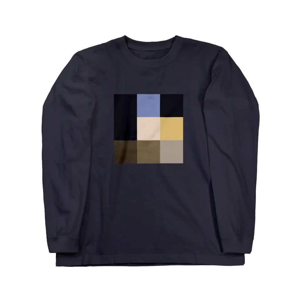 3×3 のドット絵の真珠の耳飾りの少女 - 3×3 のドット絵 Long Sleeve T-Shirt