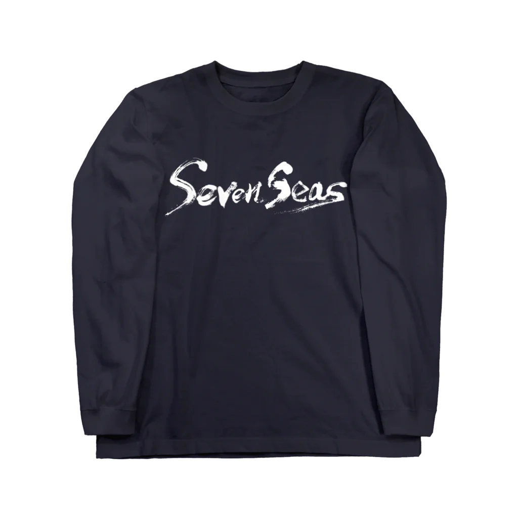 セブンシーズ Online StoreのSeven Seas 文字ロゴ（白文字） ロングスリーブTシャツ