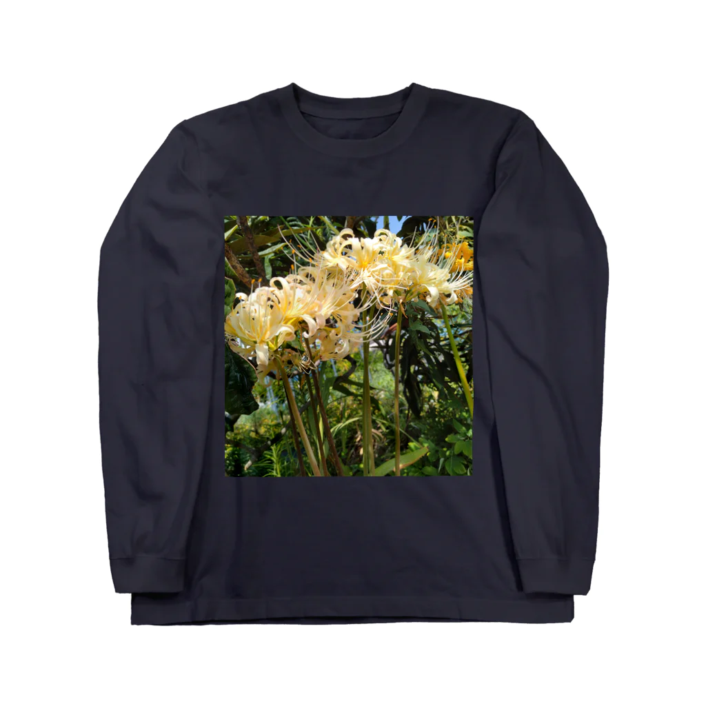 MMの白いひがん花 Long Sleeve T-Shirt