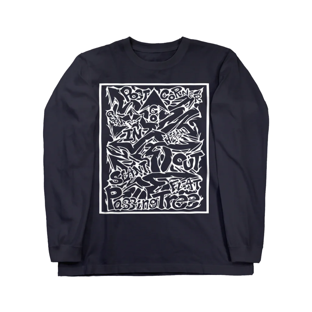 PB.DesignsのPassing Tree 透過・白線 Long Sleeve T-Shirt