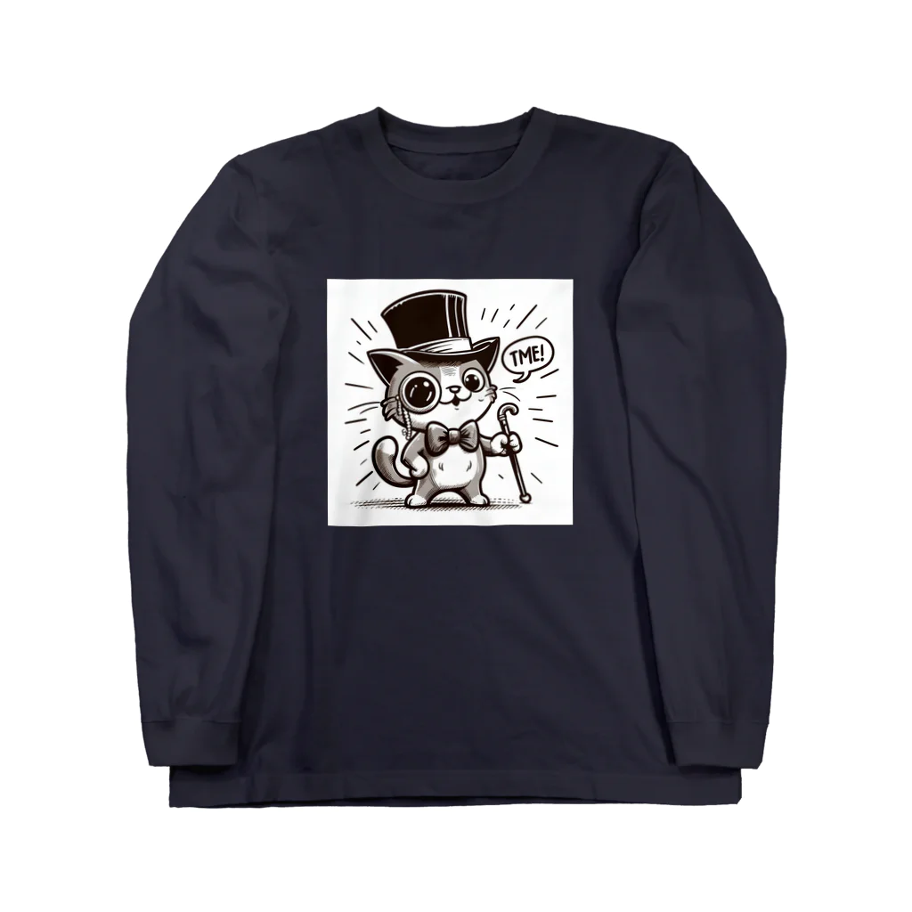 REI-AI-PONのハットを被ったねこ🐈 Long Sleeve T-Shirt