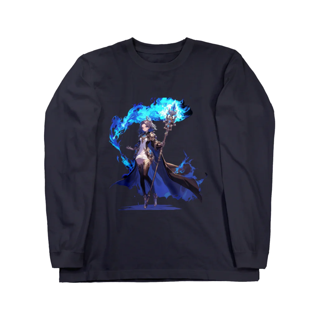 MistyStarkの青魔道士　－　blue mage　－ ロングスリーブTシャツ