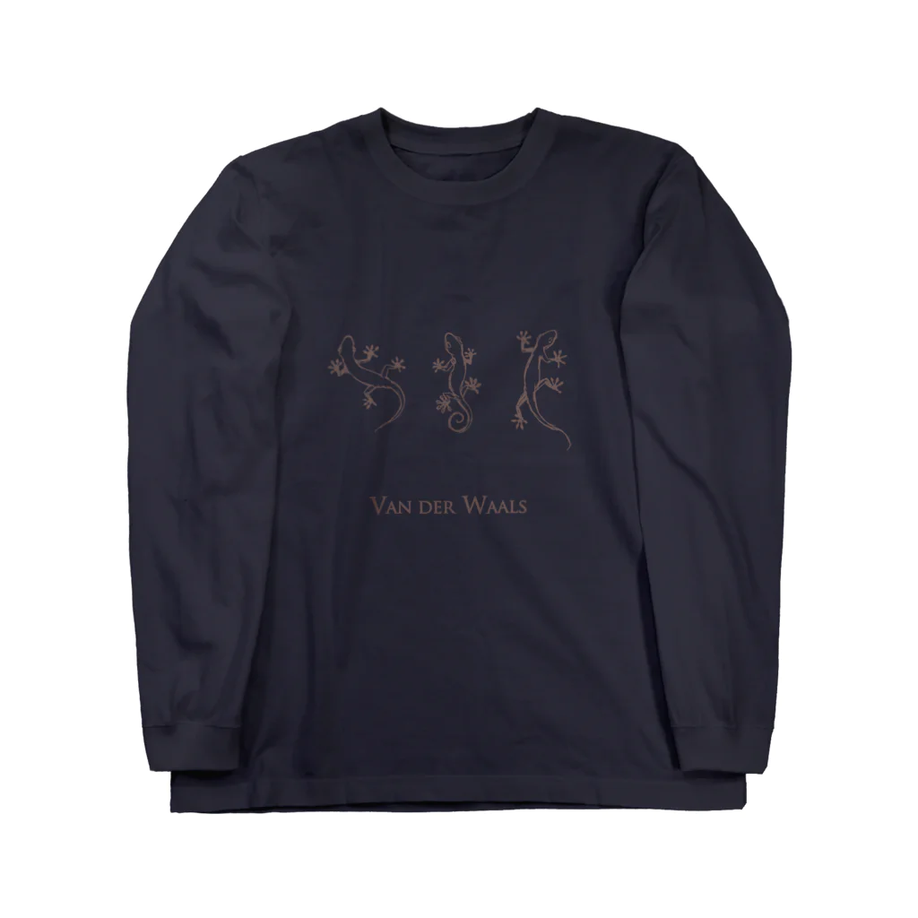 VanderWaalsのヤモリラフ_ロゴ入り Long Sleeve T-Shirt