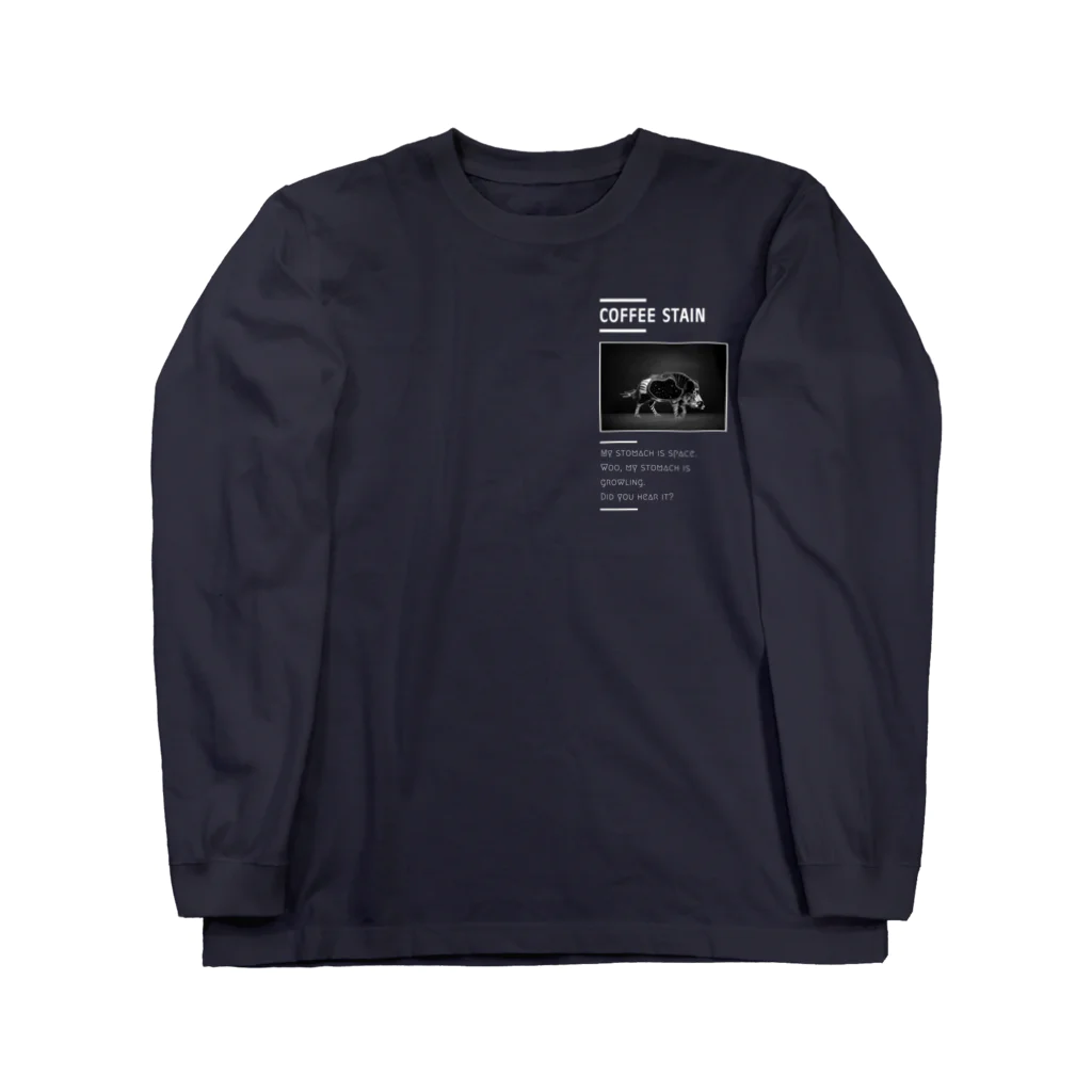 Jun saitoの腹ペコ猪腹宇宙。カッコつけブラック Long Sleeve T-Shirt