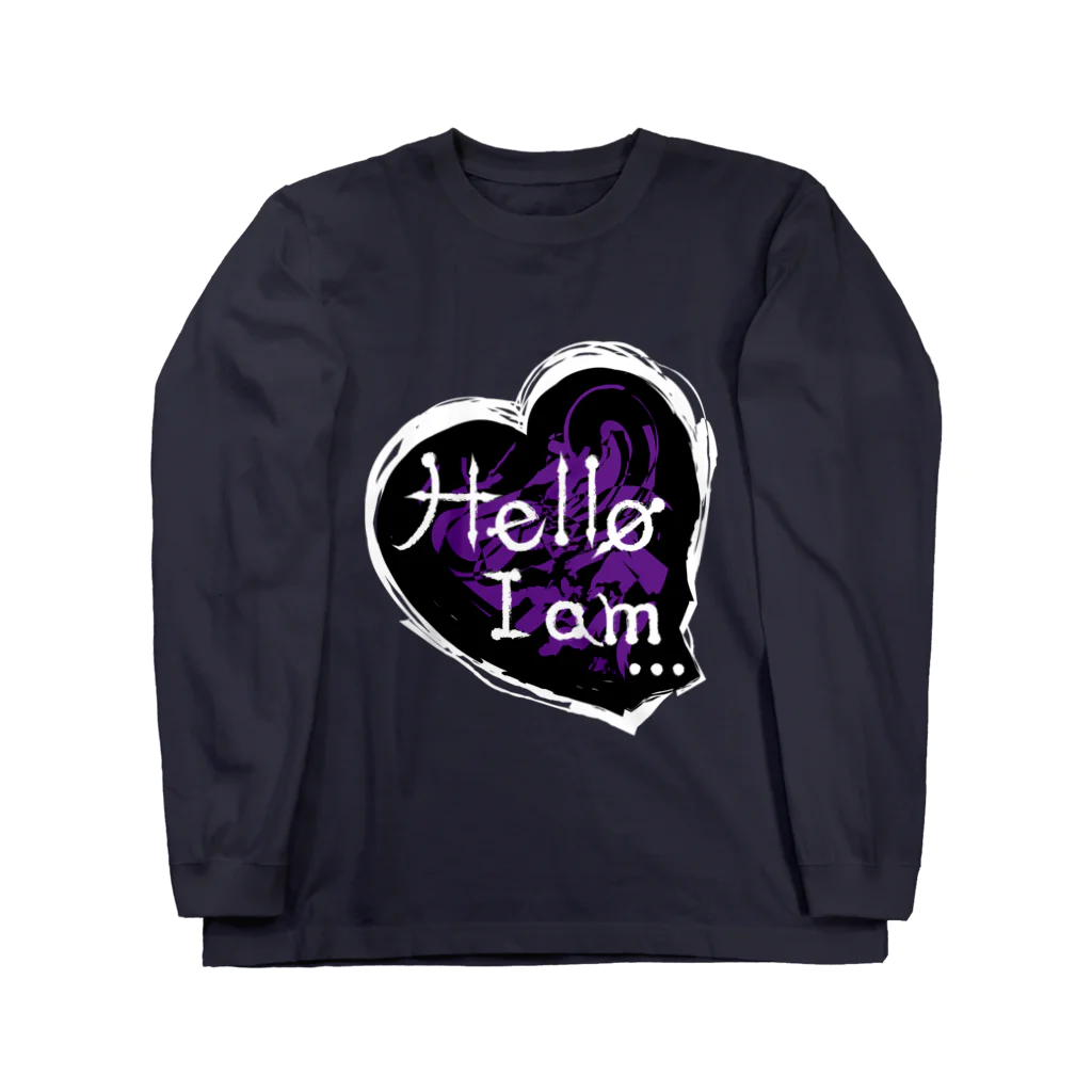 Hello I am ...のSNS-BL Long Sleeve T-Shirt