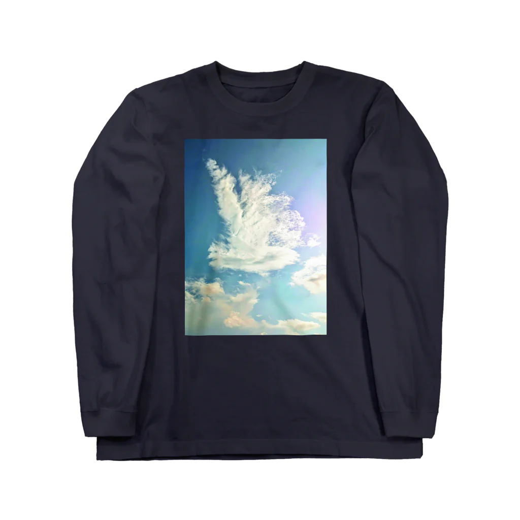 錆猫の館の純白の鳳凰 Long Sleeve T-Shirt