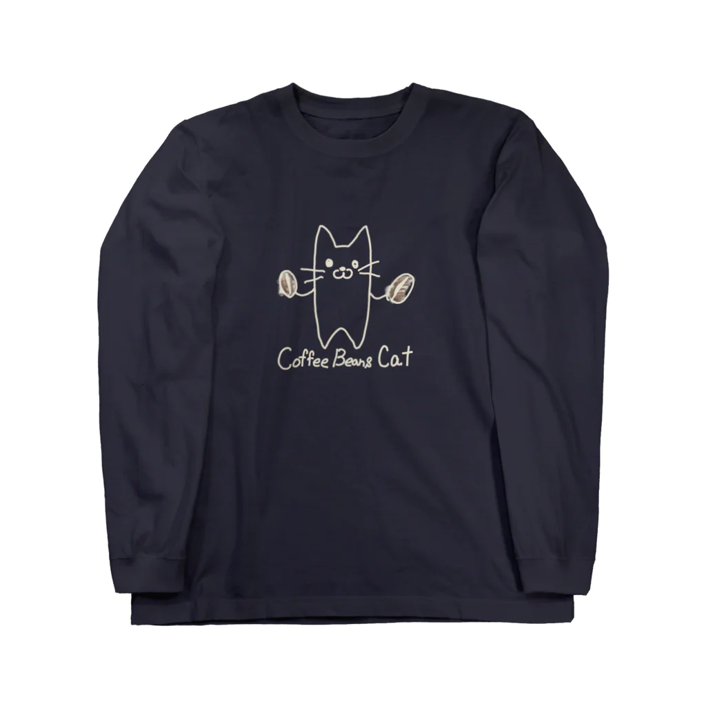 /0 projectの白抜きのねこ ロングスリーブTシャツ