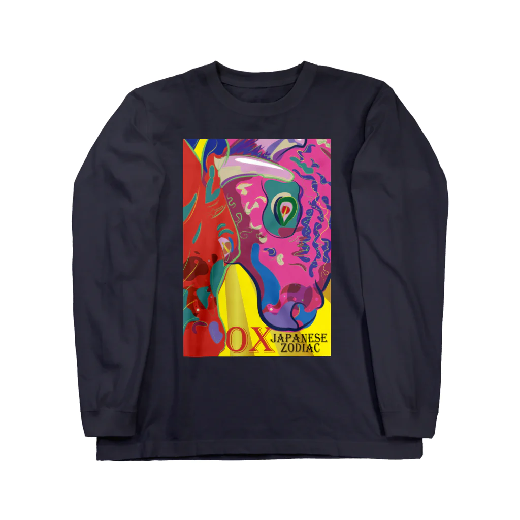 3eyesのZODIAC ox（丑） ロングスリーブTシャツ